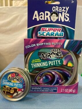 Super Scarab Crazy Aaron’s Thinking Putty - Color Shifting + one Peel to Reveal